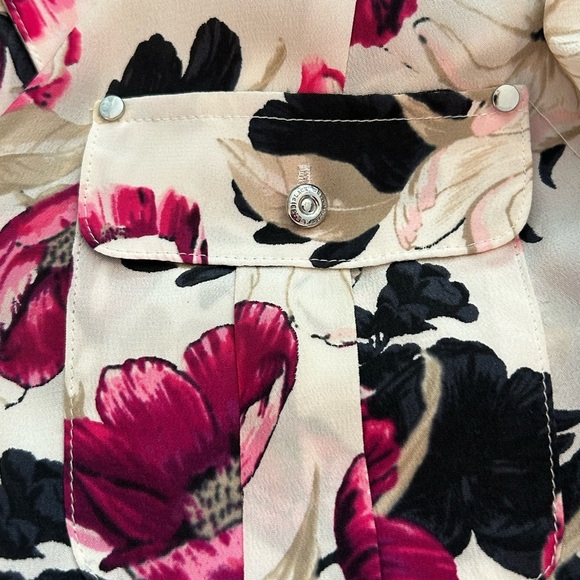 WHBM 100% silk button up top - Picture 7 of 9